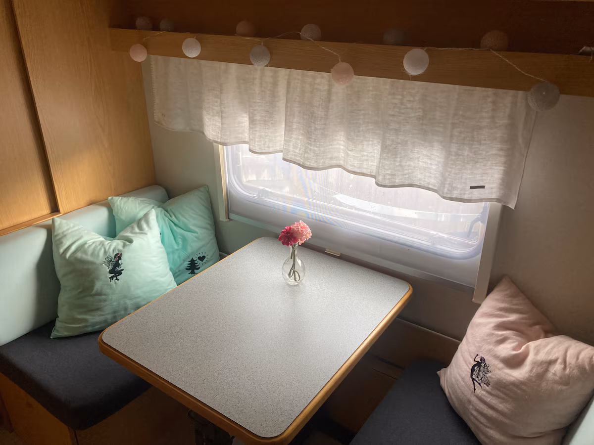 Retro caravan interior